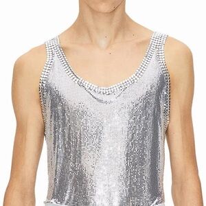 Rabanne x H&M Silver Sequin men’s tank